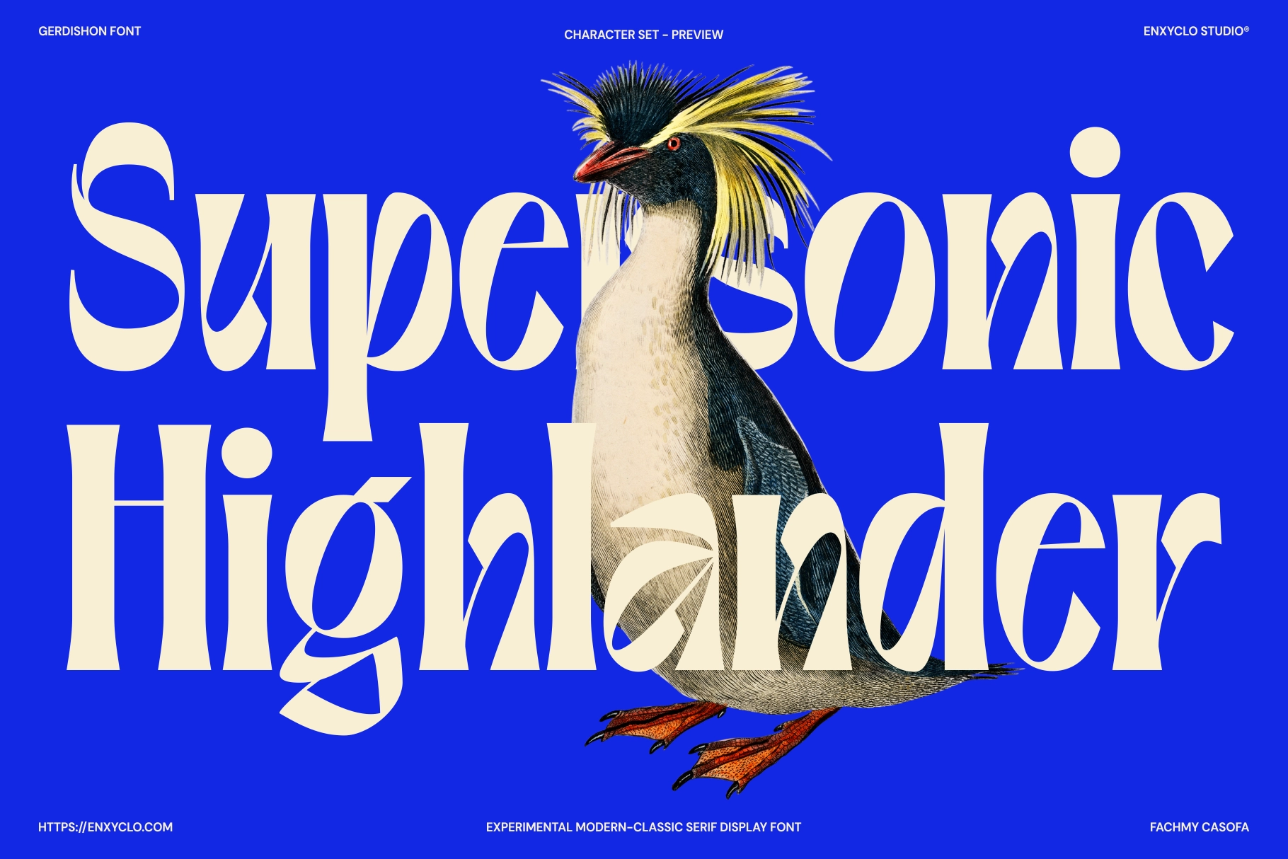 Gerdishon - Experimental Modern Serif Display Font