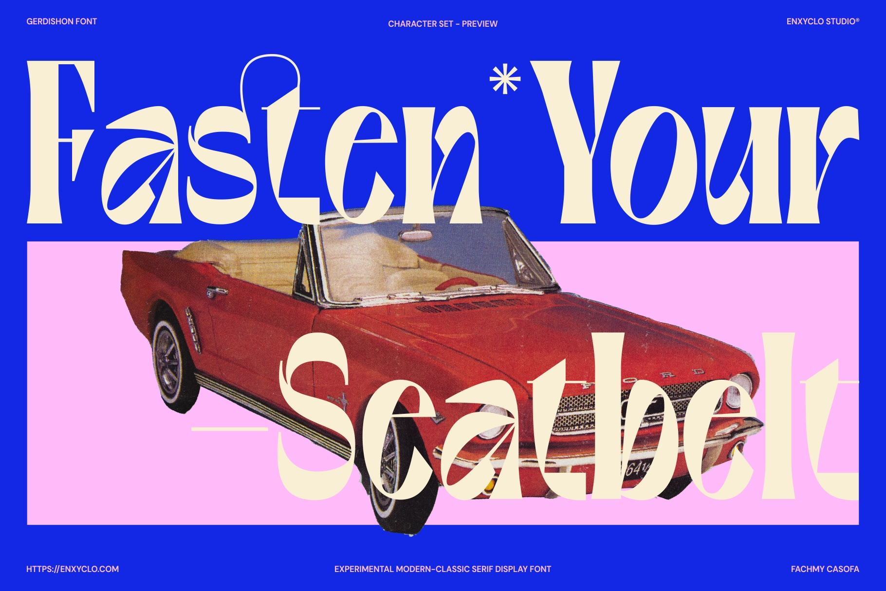 Gerdishon - Experimental Modern Serif Display Font