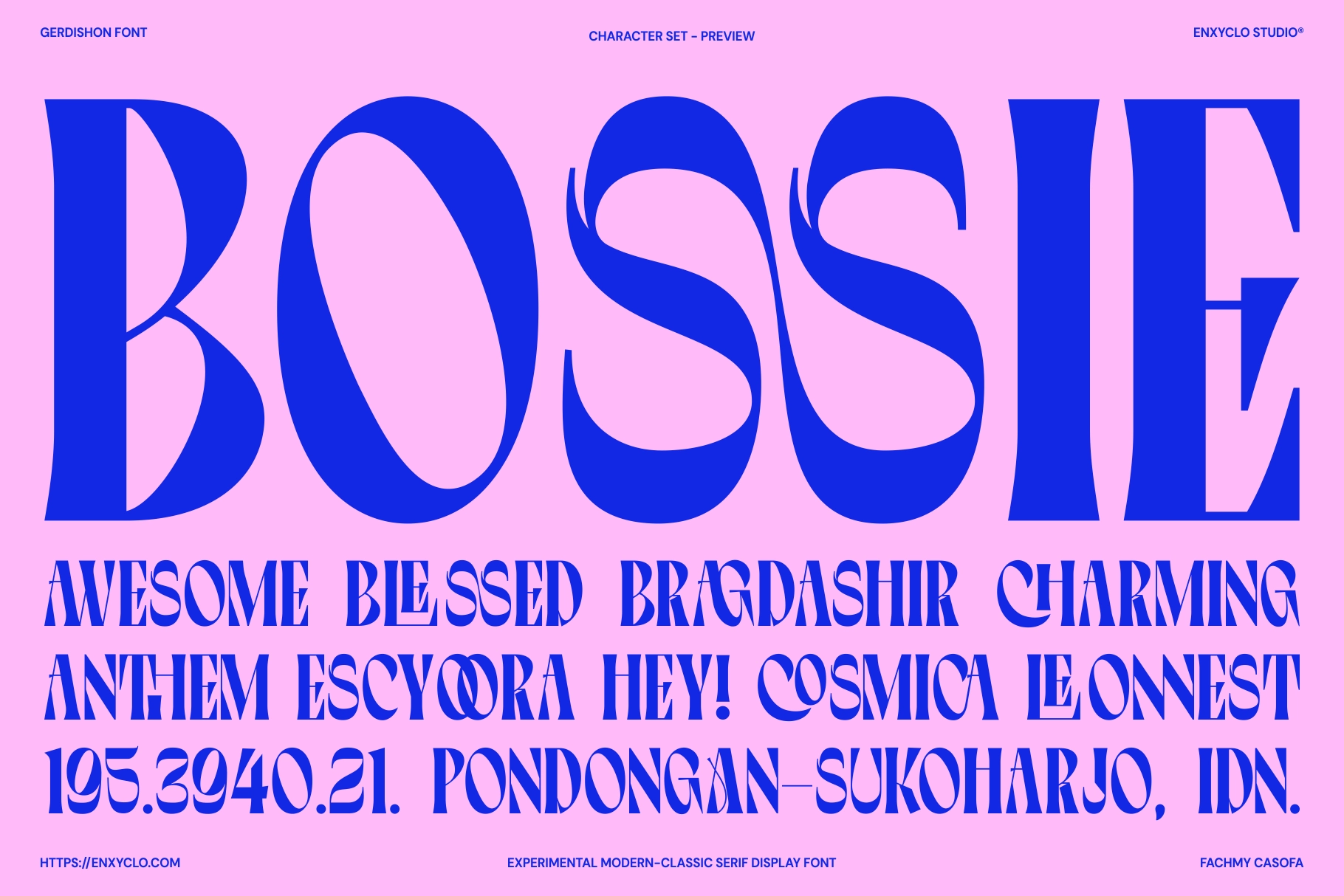 Gerdishon - Experimental Modern Serif Display Font