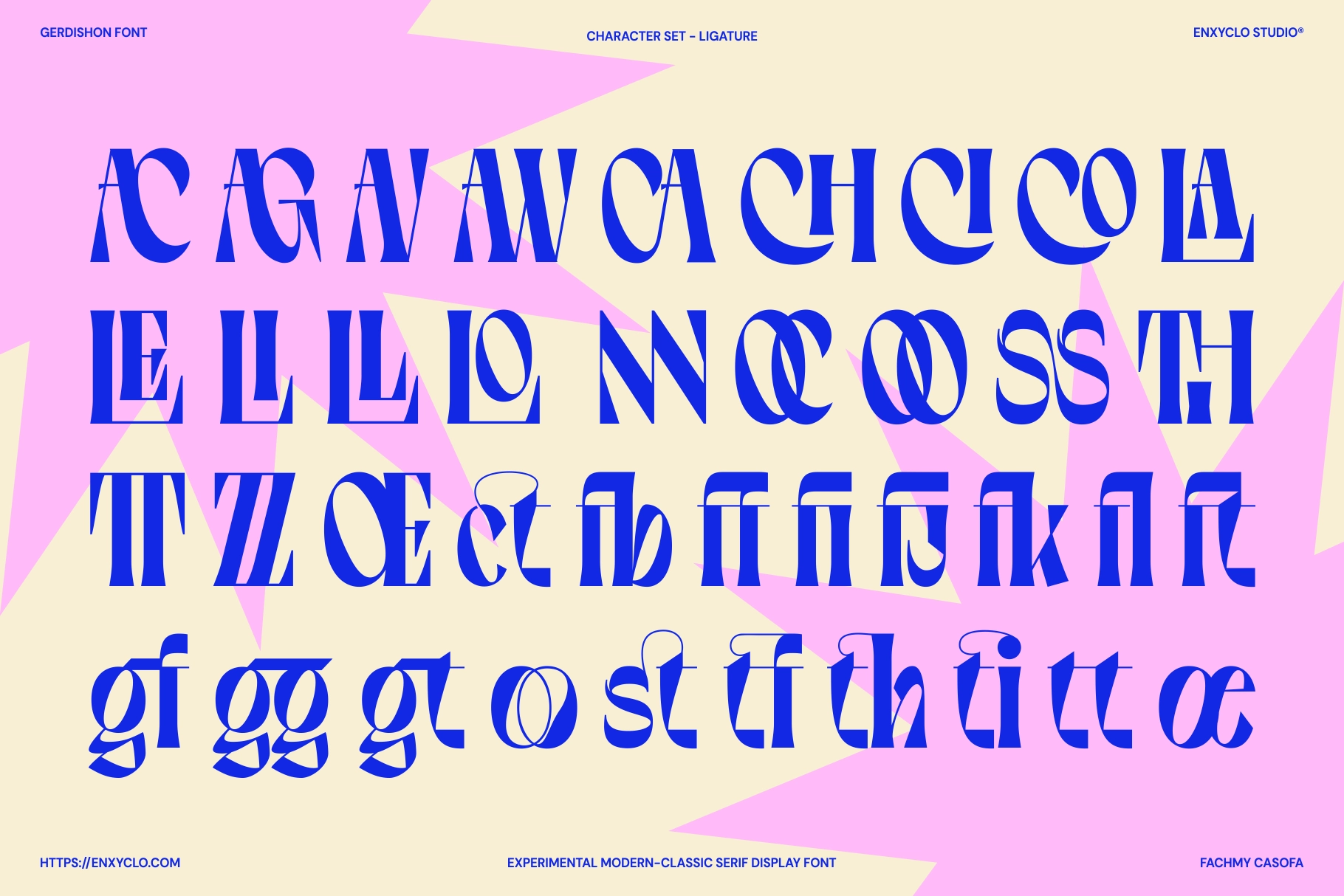Gerdishon - Experimental Modern Serif Display Font