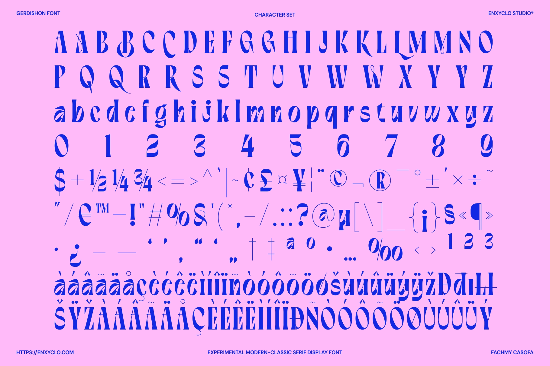 Gerdishon - Experimental Modern Serif Display Font