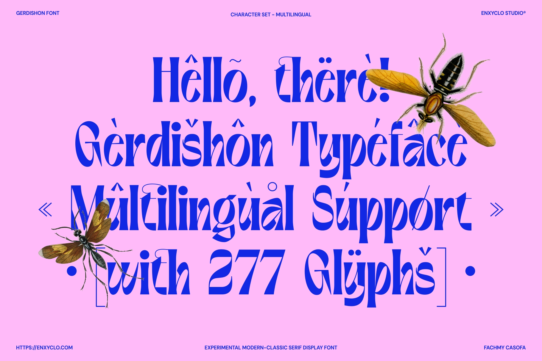 Gerdishon - Experimental Modern Serif Display Font