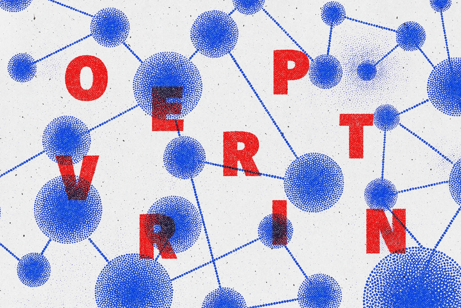 Halftone Overprint Photo Effect