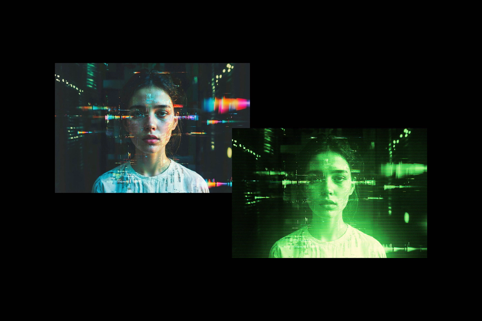 CRT Screen Photo Effect