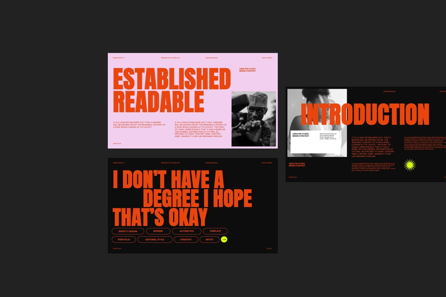 Modern Brand Strategy Monalisa PowerPoint Template