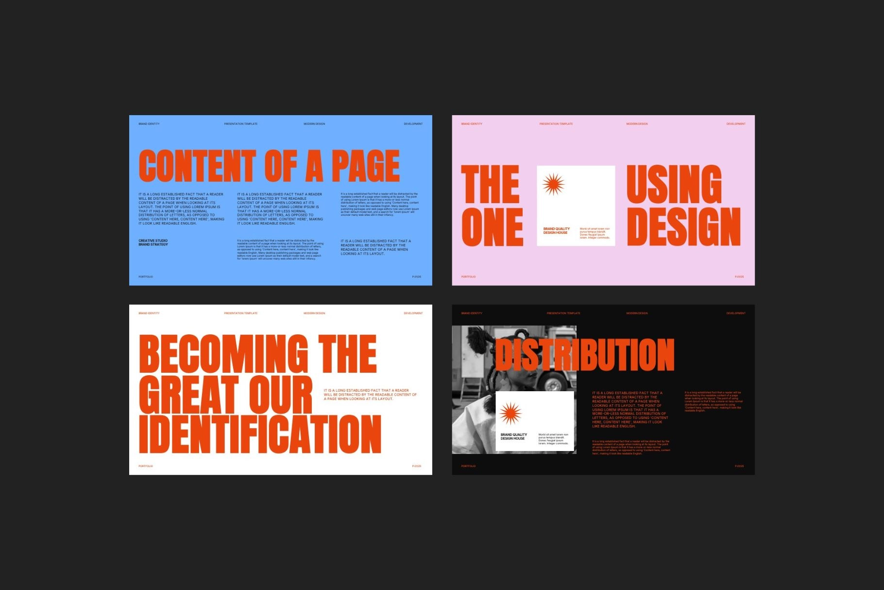 Modern Brand Strategy Monalisa PowerPoint Template