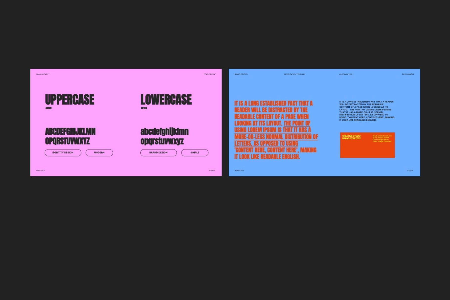 Modern Brand Strategy Monalisa PowerPoint Template