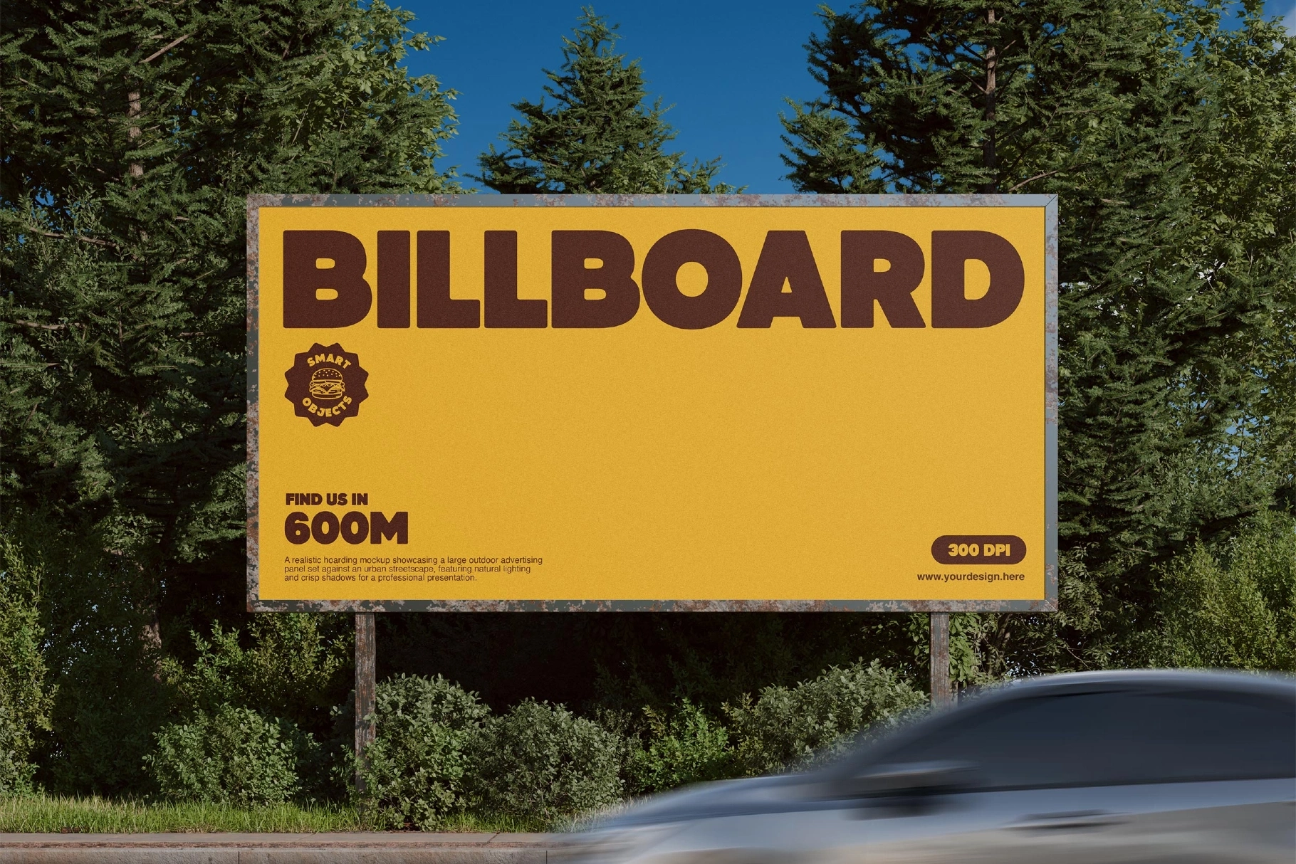 Highway Billboard Mockup