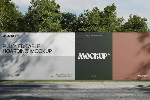 Urban Hoarding Banner Mockup