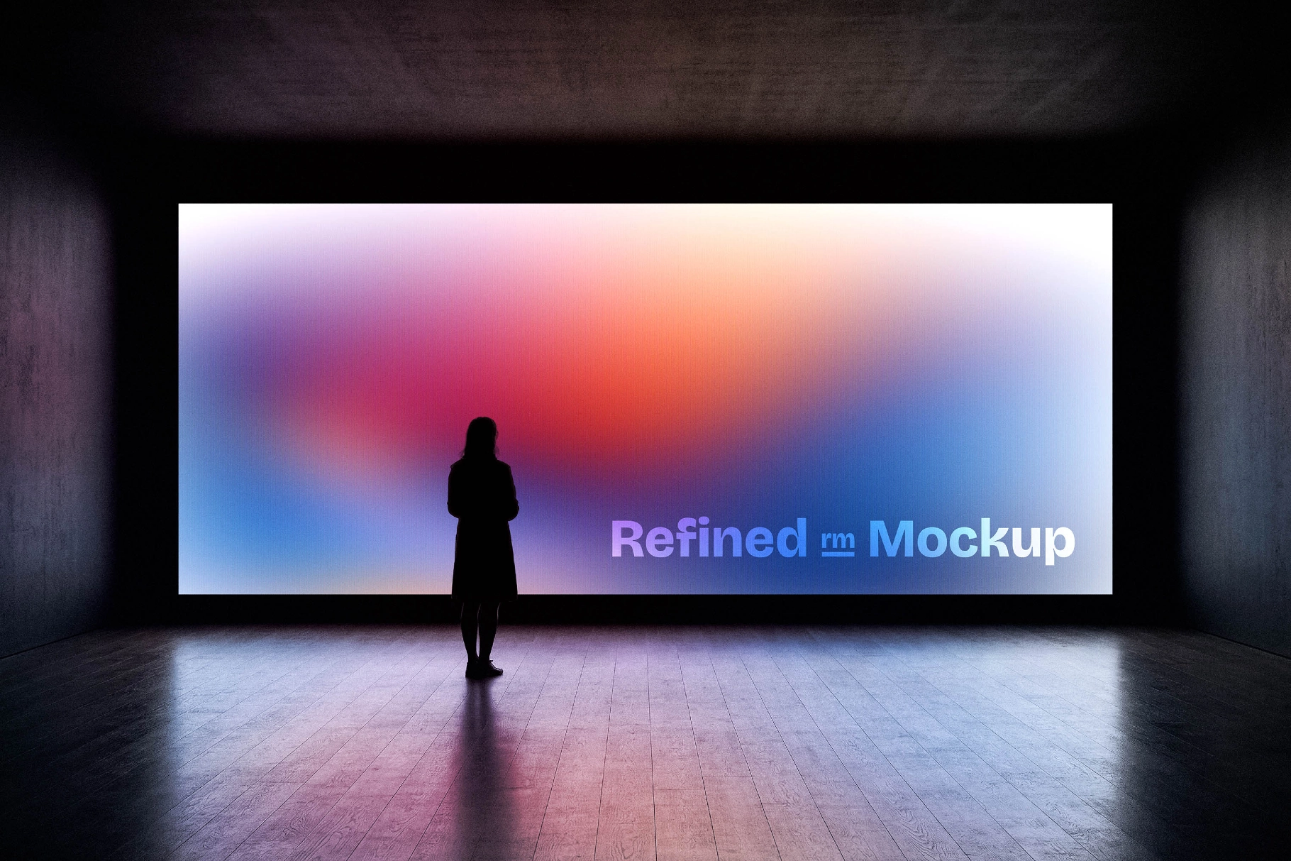 Large Digital Billboard Screen Mockup