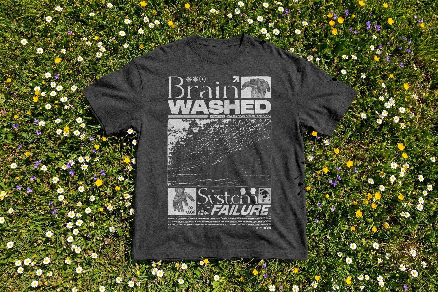 Flower Field T-Shirt Mockup