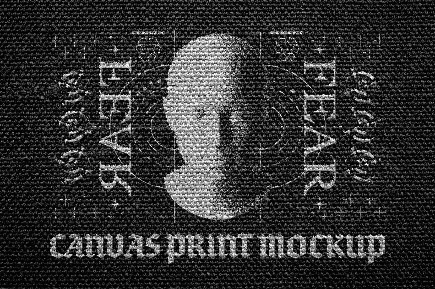 Canvas Fabric Print Mockup