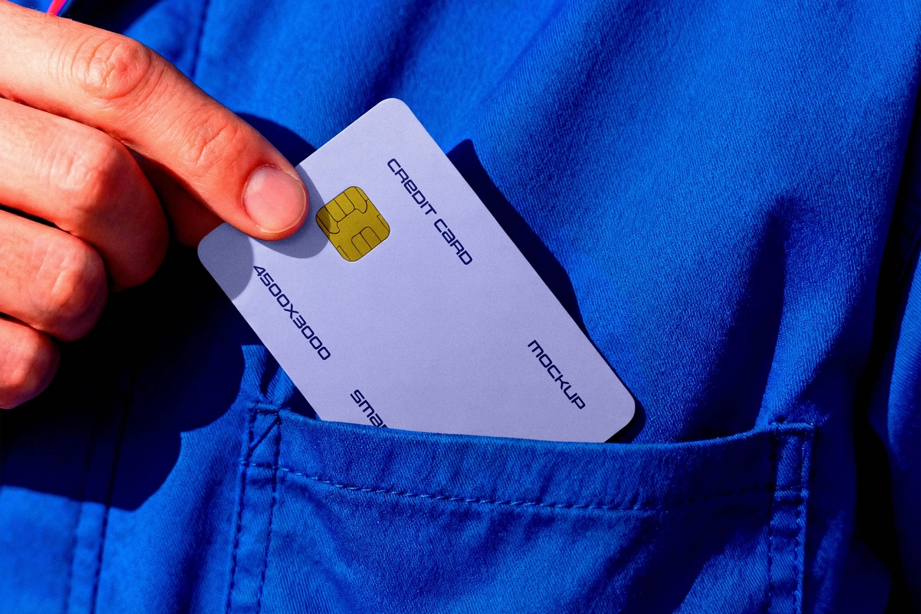 Credit Card Mockup in Pocket
