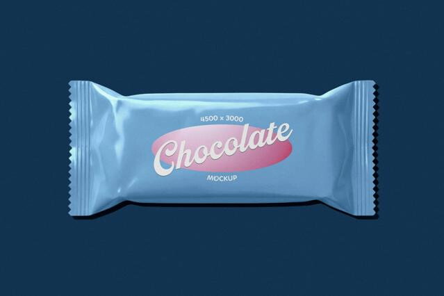 Chocolate Bar Packaging Mockup