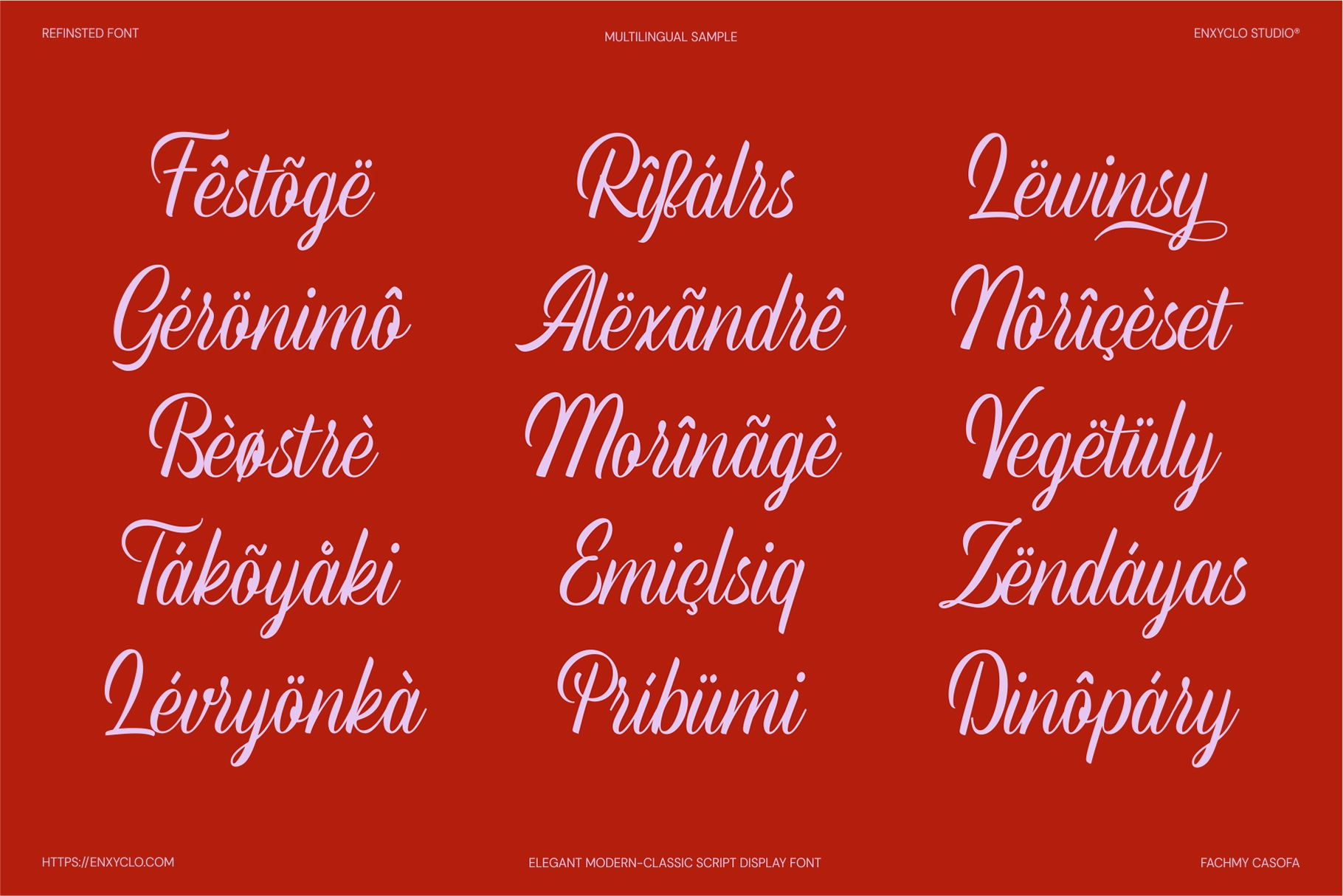 Refinsted - Modern Calligraphy Script Font