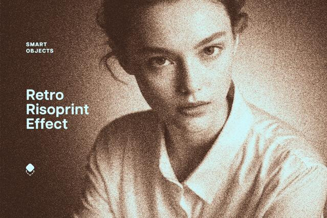 Retro Risoprint Effect