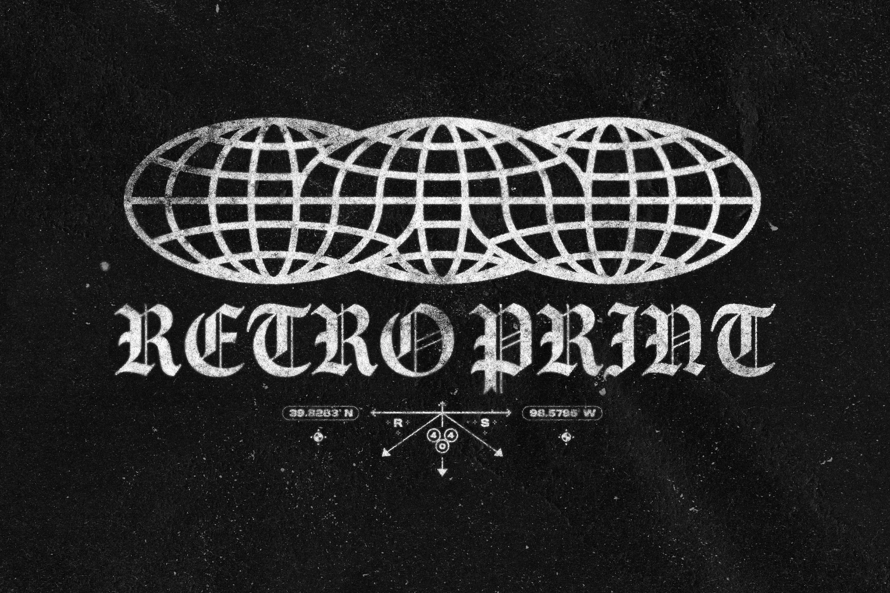 Retro Print Text Effect