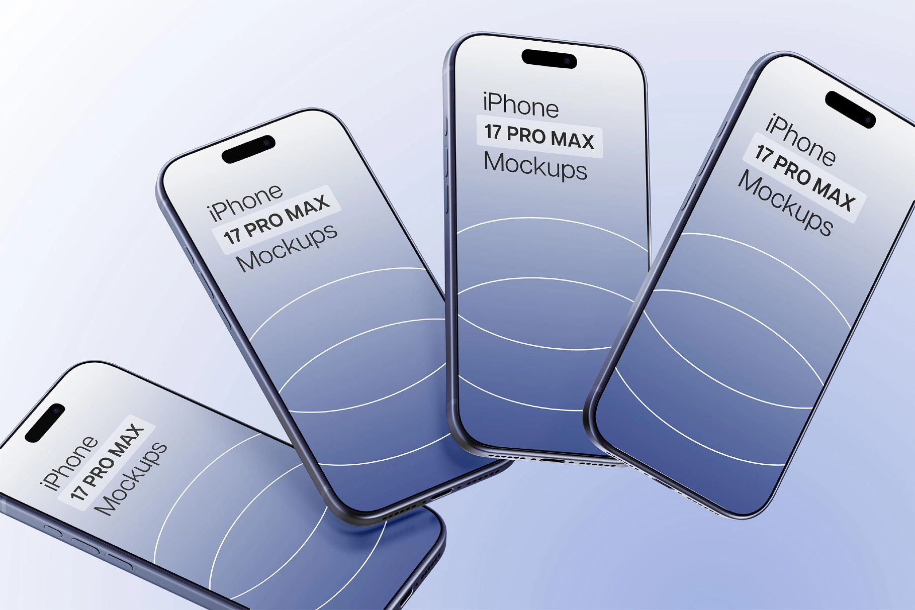 iPhone 17 Pro Max Mockup Set