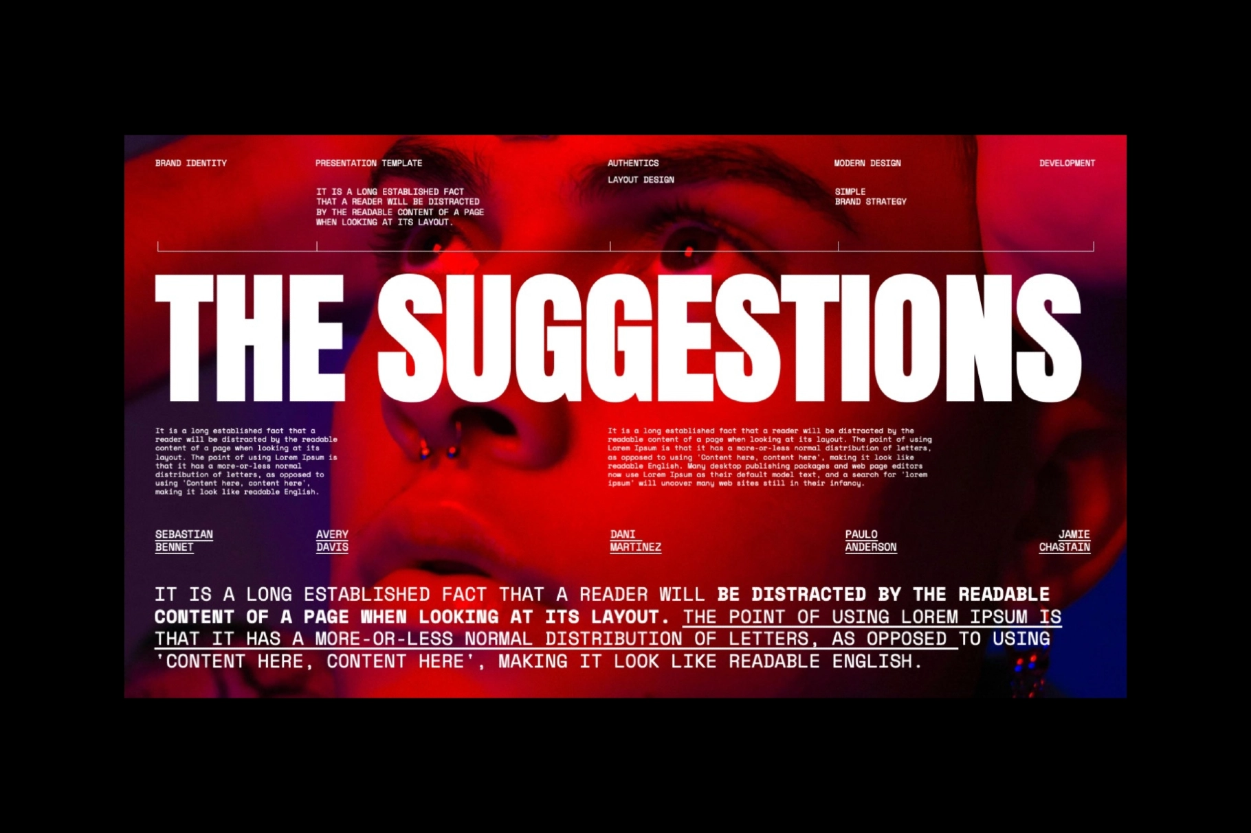 The Suggestions - Brand Identity G-Slides Template