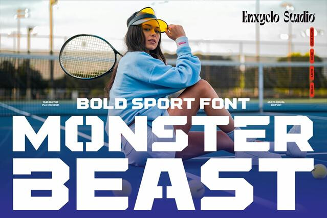 Monster Beast - Futuristic Sport Display Font