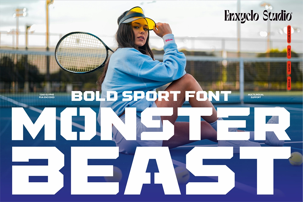 Monster Beast - Futuristic Sport Display Font