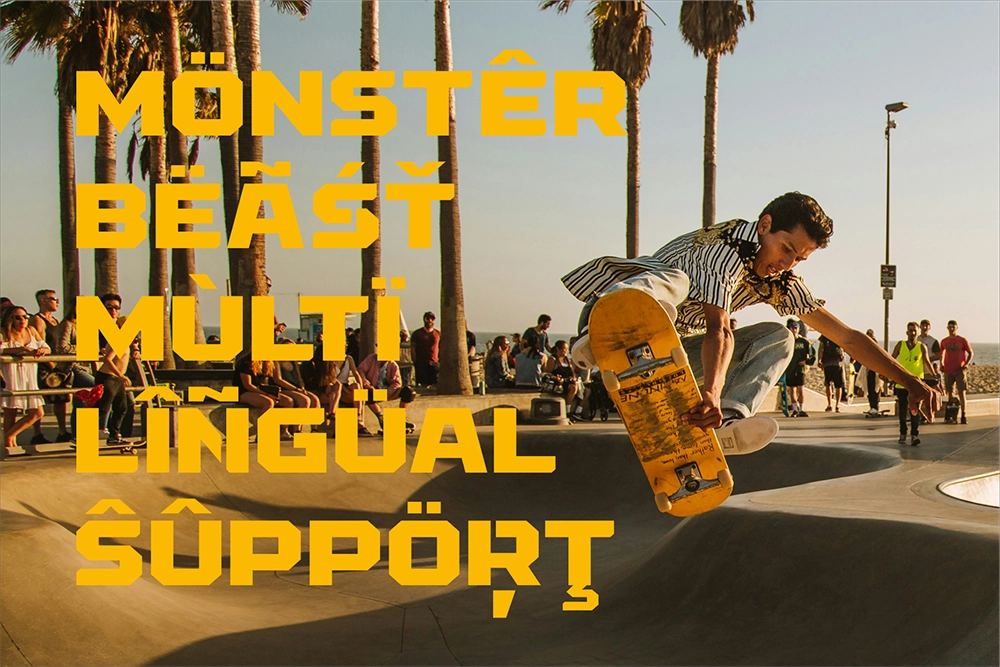 Monster Beast - Futuristic Sport Display Font