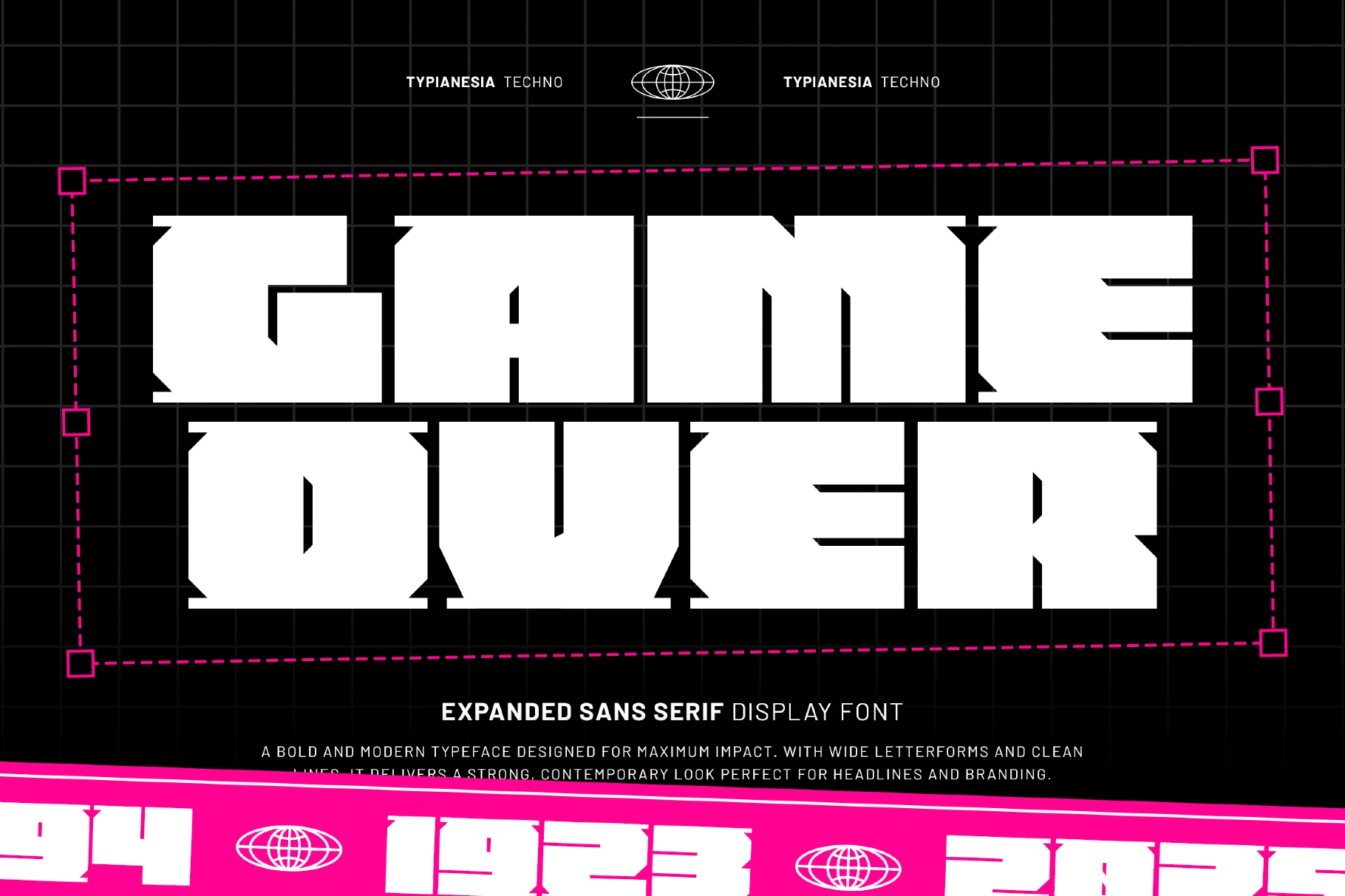 Gualinx - Expanded Techno Display Font