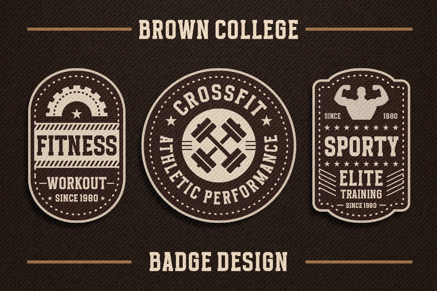 Brown College an Authentic Sport Font