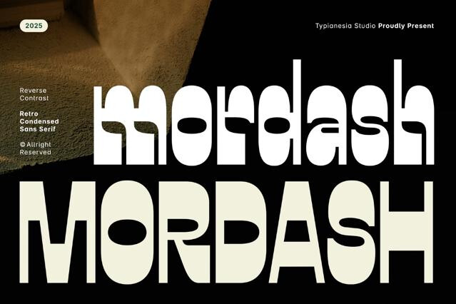 Mordash - Retro Condensed Sans Serif Font