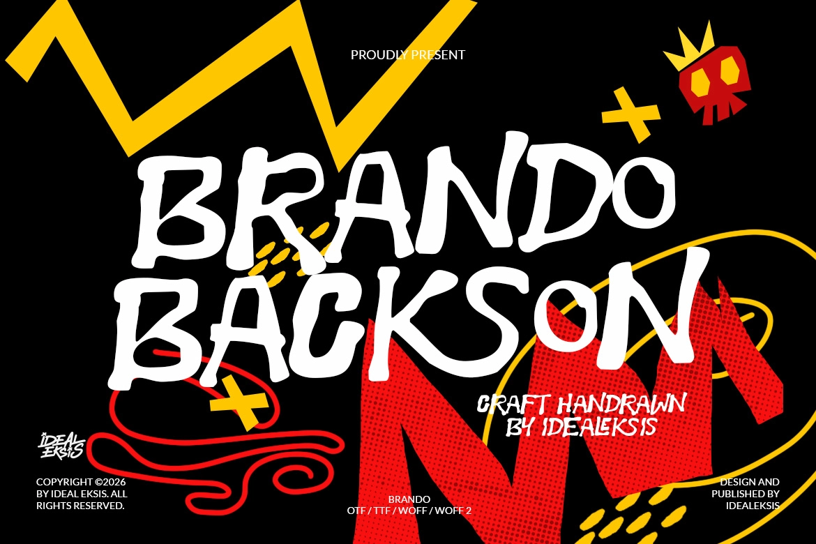 Brando Backson - Playful Hand-Drawn Display Font