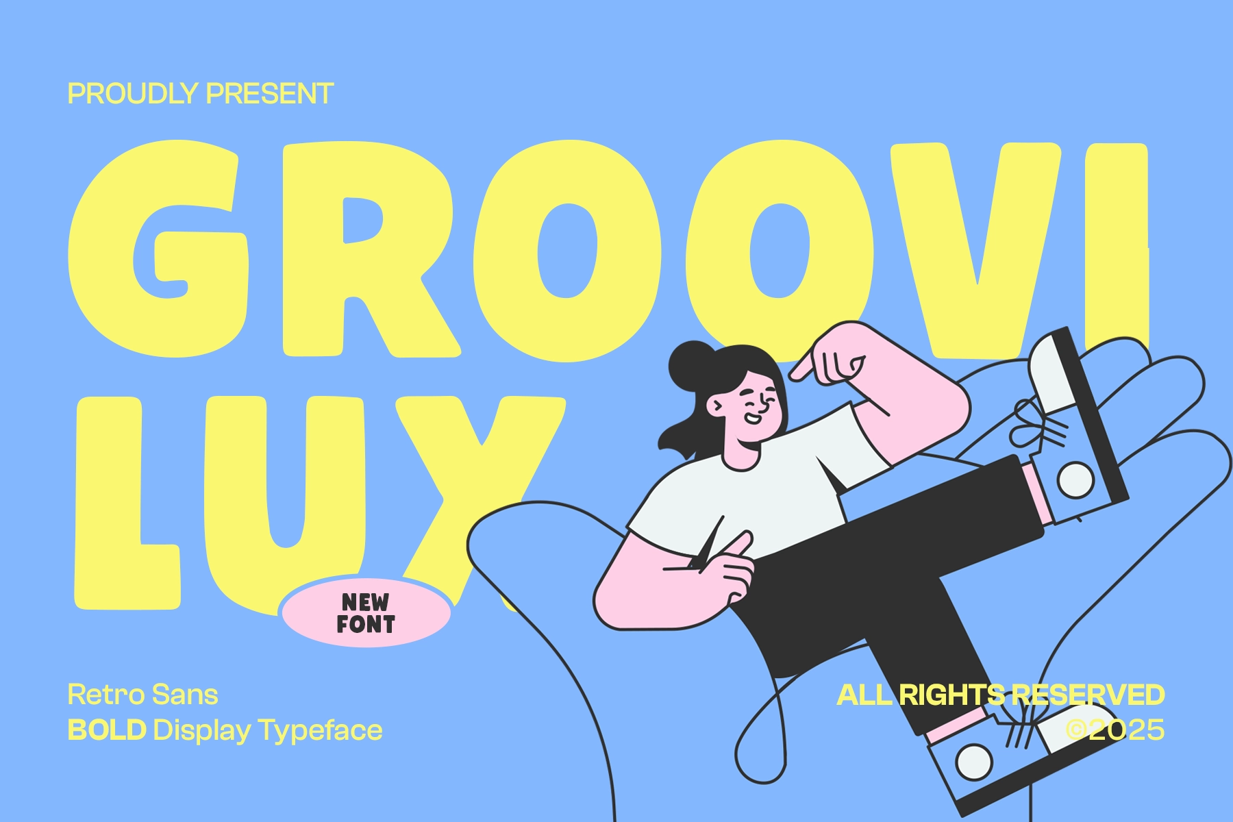 Groovilux - Retro Sans Bold Display Typeface