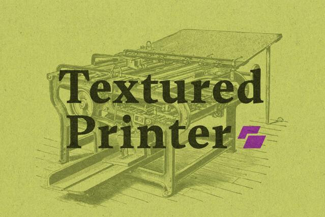 Textured Print Text & Logo Effect