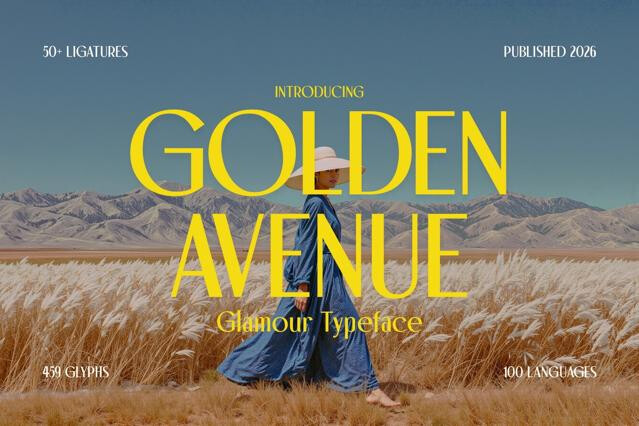 Golden Avenue - Glamour Typeface