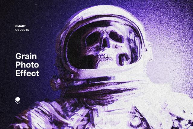 Grain Print Photo Effect