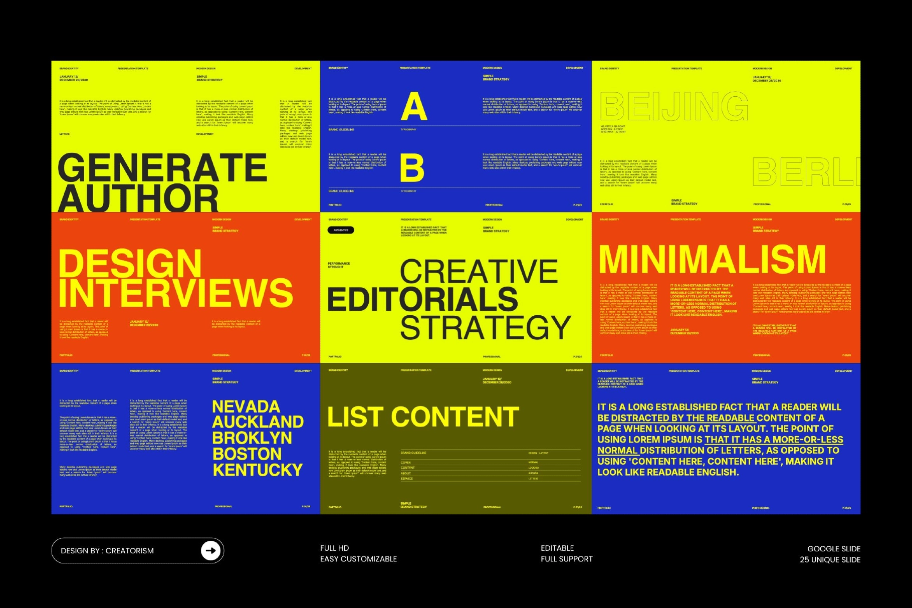 Daniel - Creative Editorial Google Slides Template