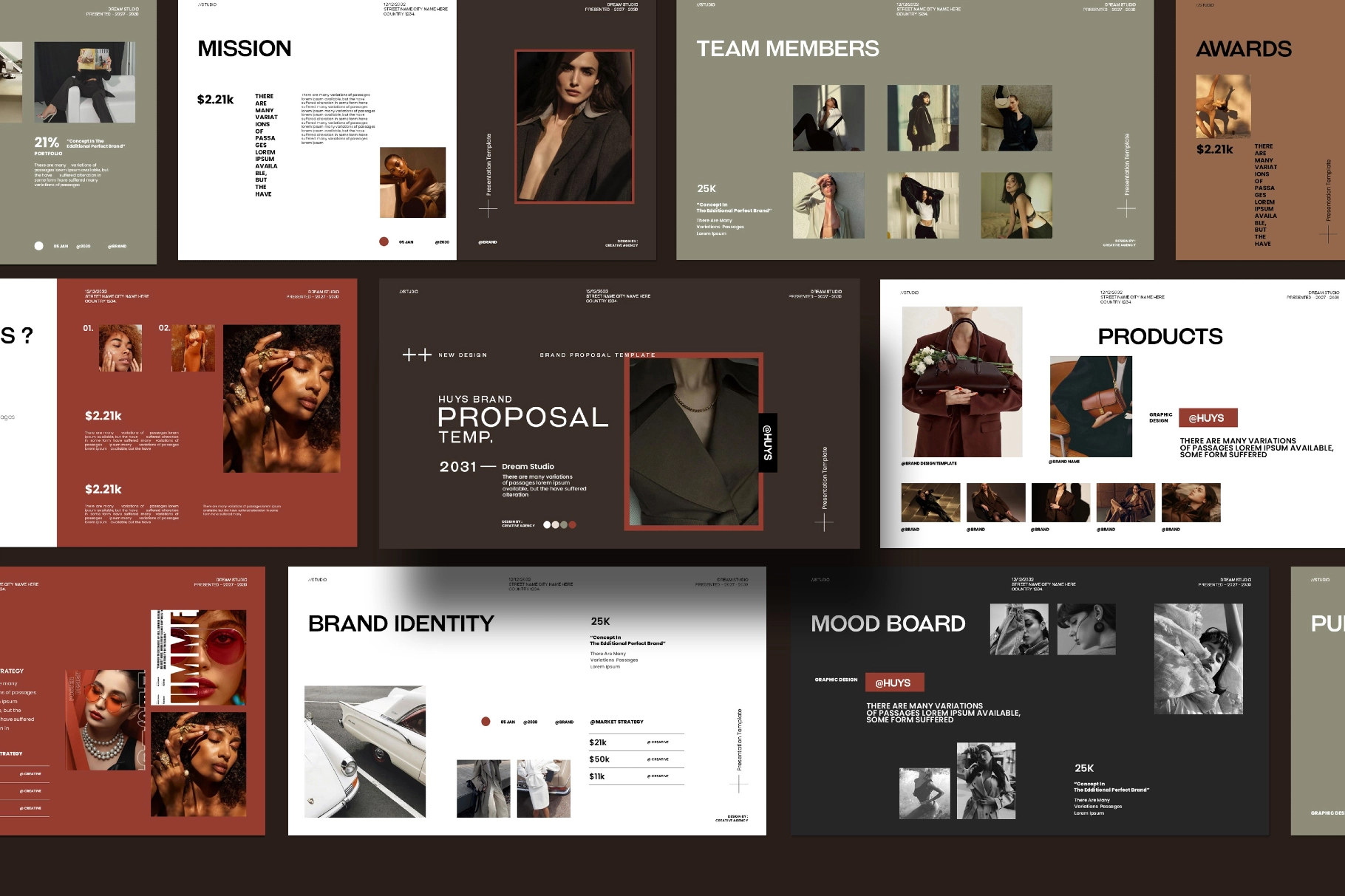 Huys | Brand Proposal Presentation Template