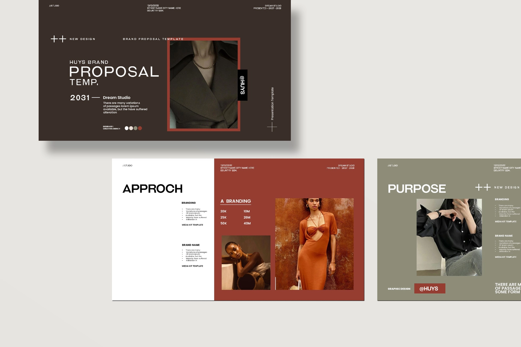 Huys | Brand Proposal Presentation Template