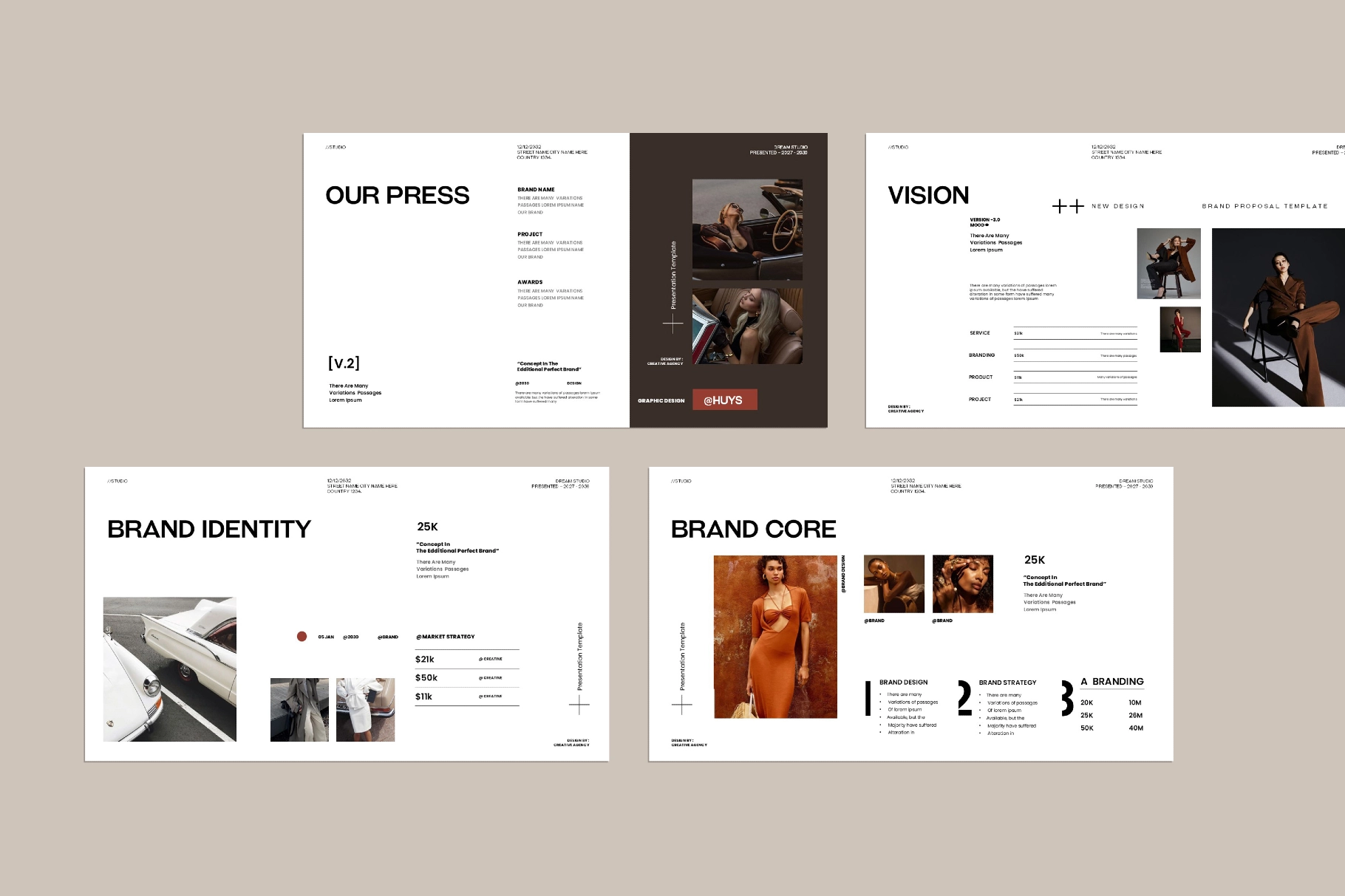 Huys | Brand Proposal Presentation Template