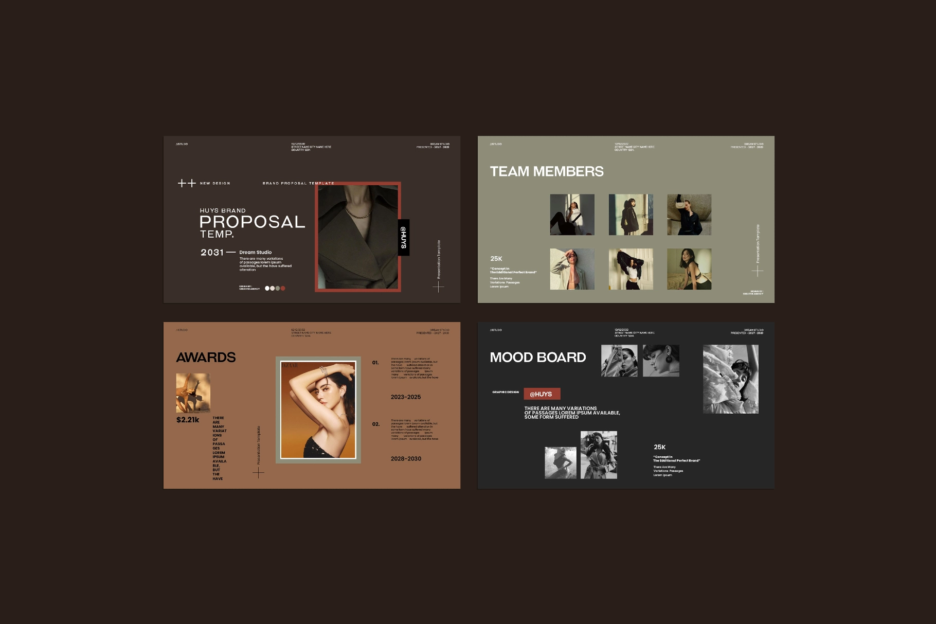 Huys | Brand Proposal Presentation Template