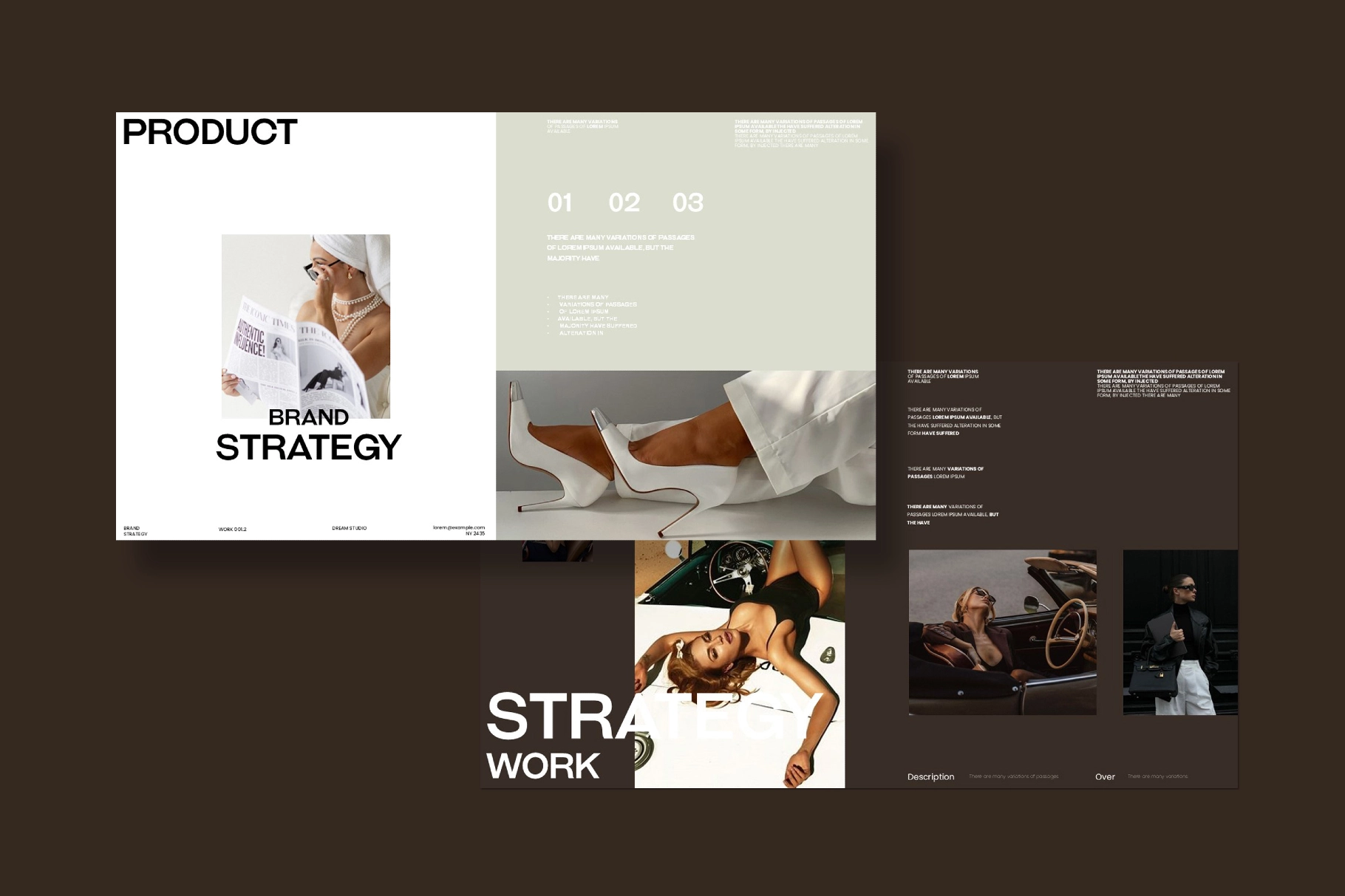 Clean Modern Brand Strategy Presentation Template