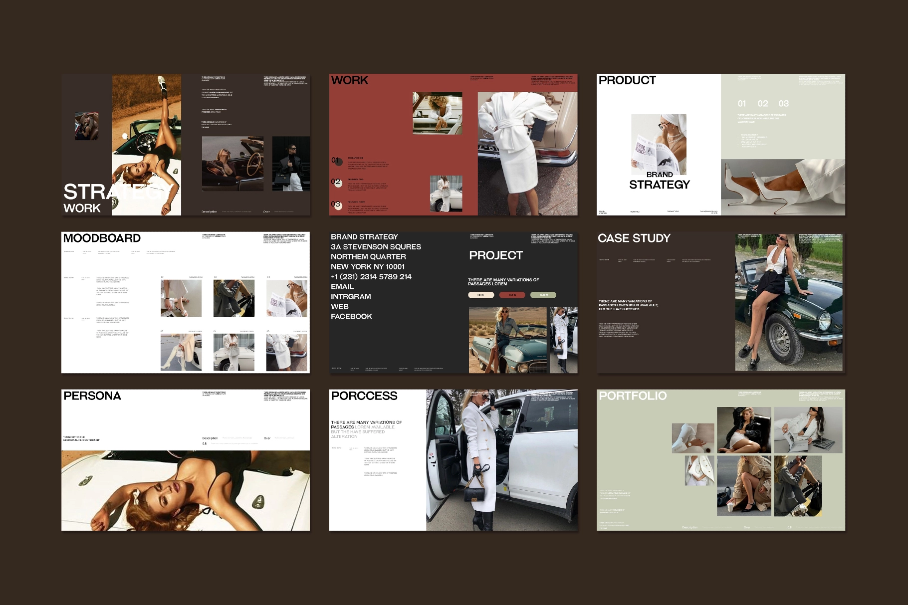 Clean Modern Brand Strategy Presentation Template