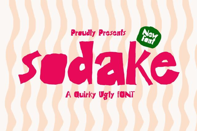 Sodake - Playful Cartoon Font