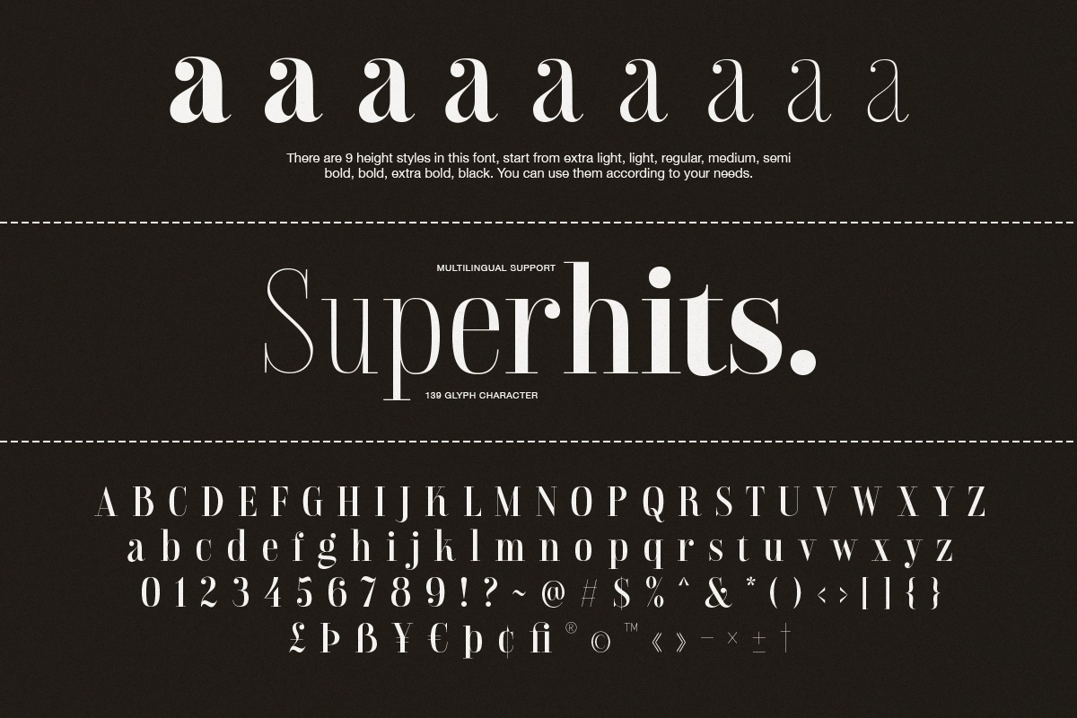 Luxury Didot Serif Font Family