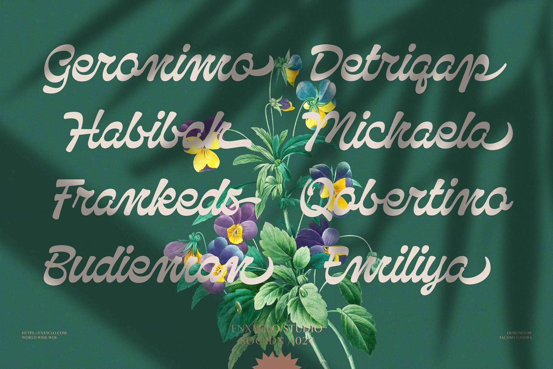 Qanproy Woldriug - Swash Script Font