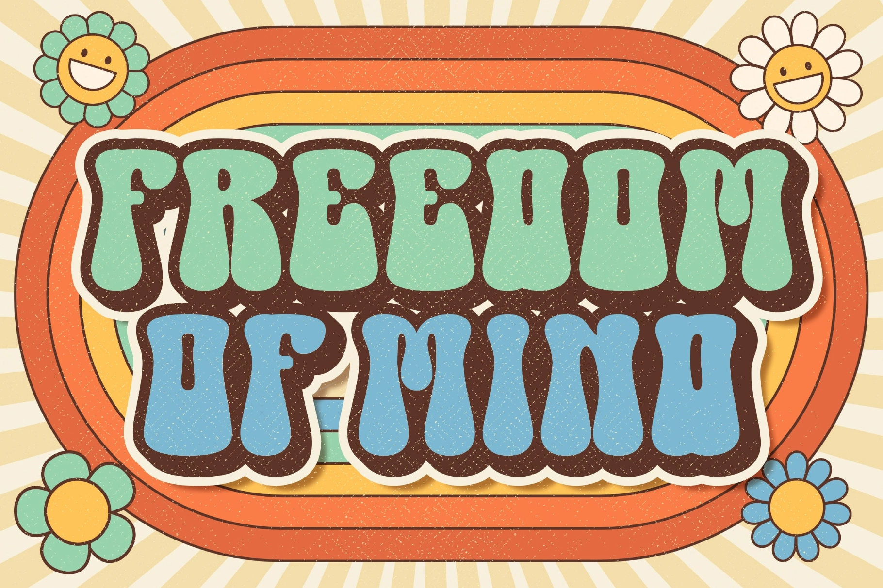 Groovy Beach a Retro Groovy Font