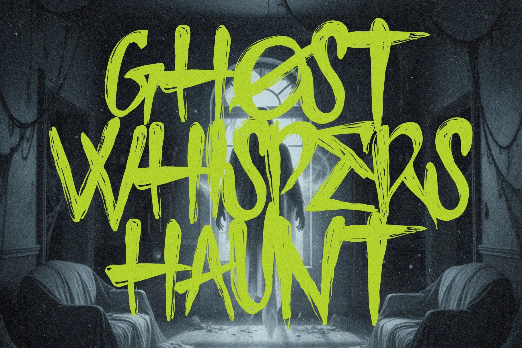 Dark Whispers - Scratch Creepy Display Font