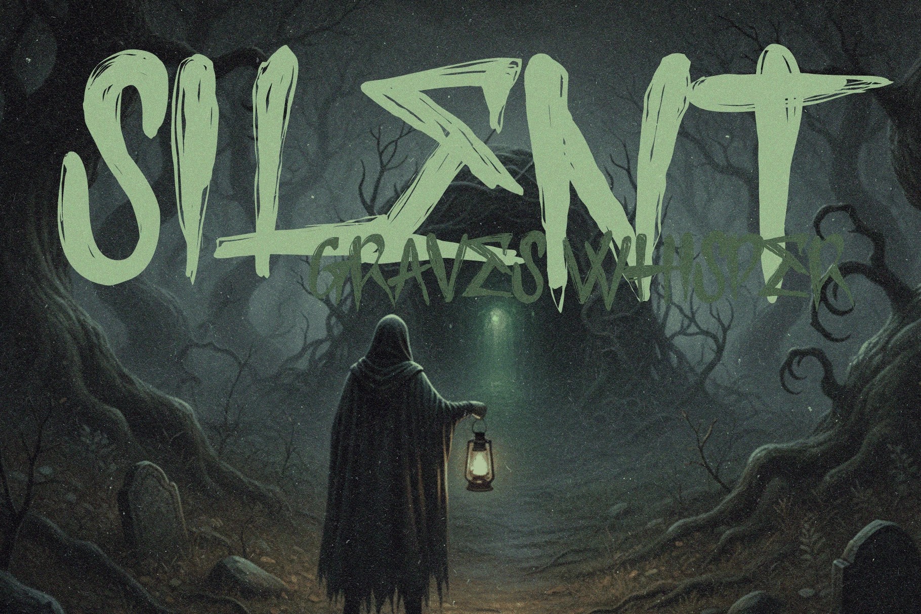 Dark Whispers - Scratch Creepy Display Font