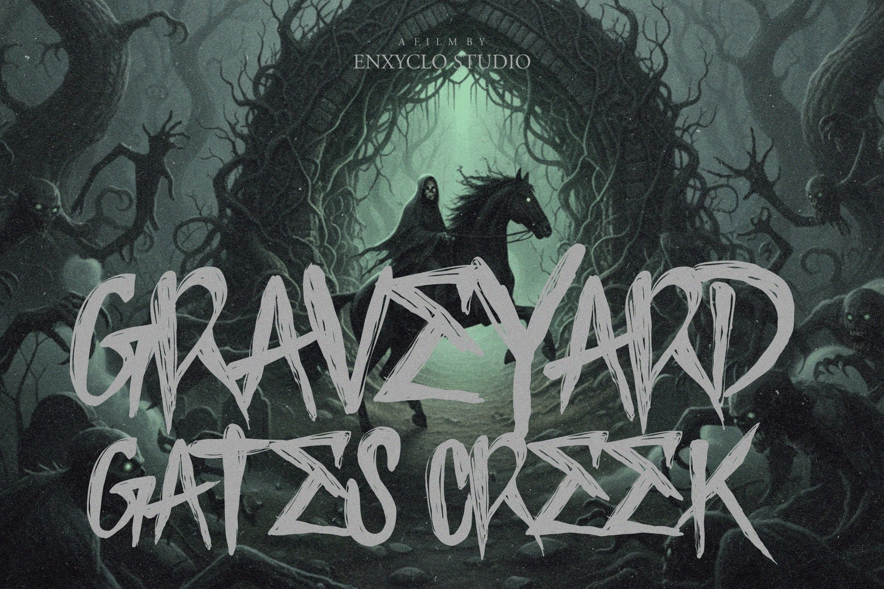 Dark Whispers - Scratch Creepy Display Font