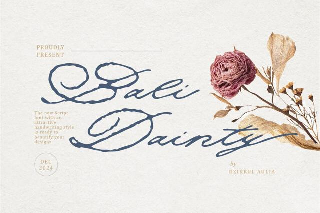 Bali Dainty - Elegant Signature Script Font