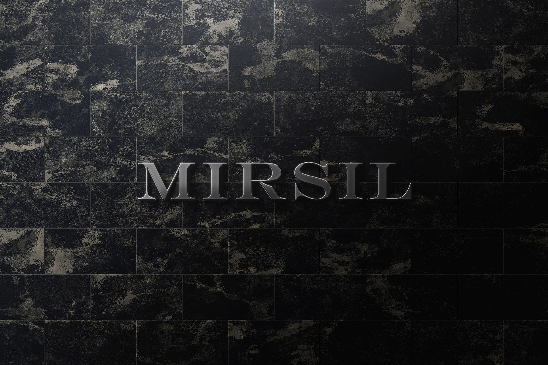 Slate Wall Logo Mockup